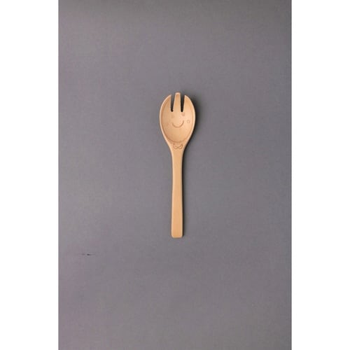 フォーク 12cm 木 キッズフォーク にこちゃん