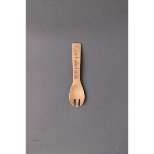 フォーク 12cm 木 キッズフォーク のりもの