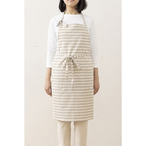 エプロン atelier キナリ×グレー
