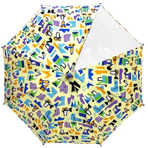 傘 WORK!WORK!CAR 子供用 イエロー