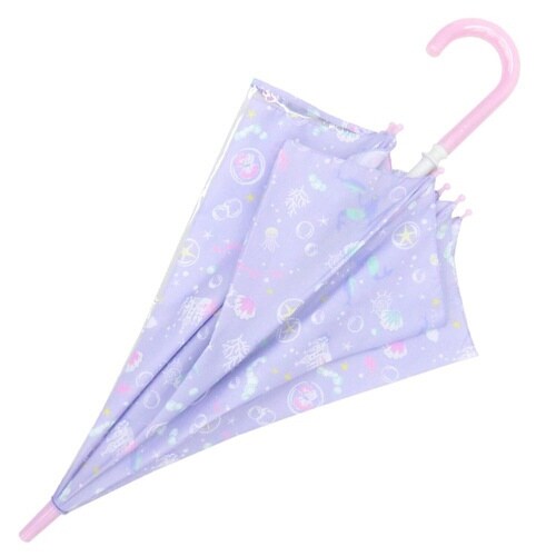 傘 マーメイドカサ L 子供用 55cm パープル