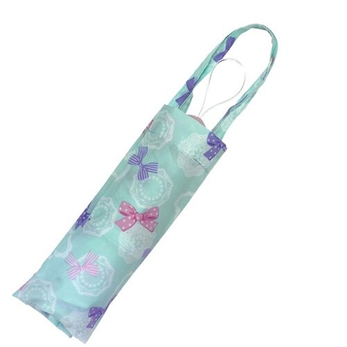 傘 折りたたみ RIBBON DOILY グリーン