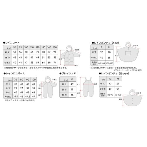 雨具 SUZURAN ロンパース 90cm ブルー