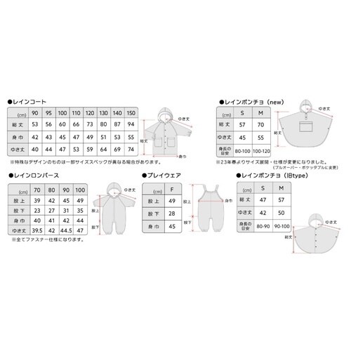 雨具 MILKYUNICORN ネイビー