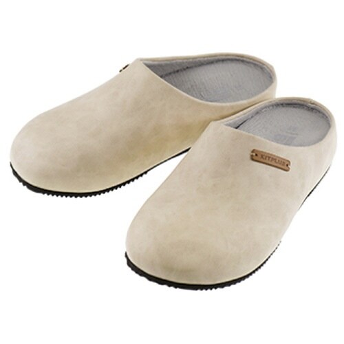 スリッパ KITPLUS 前閉じアイボリー M