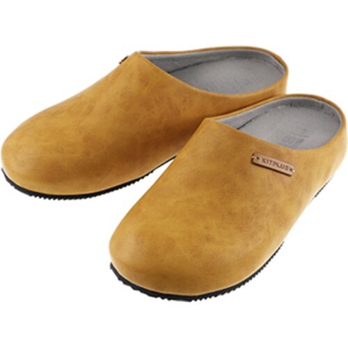 スリッパ KITPLUS 前閉じマスタード L