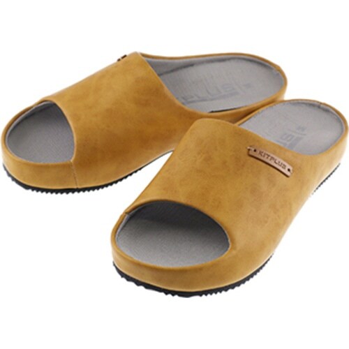 スリッパ KITPLUS 前開きマスタード M