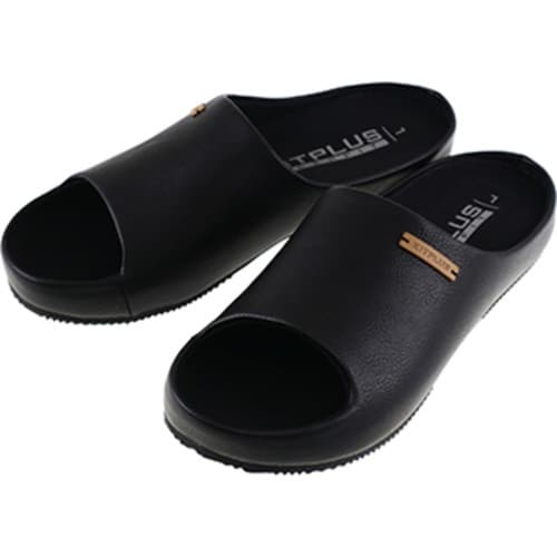 スリッパ KITPLUS 前開きブラック L