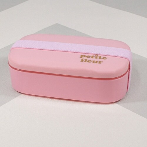 弁当箱 520ml プチフルール オーバル ピンク