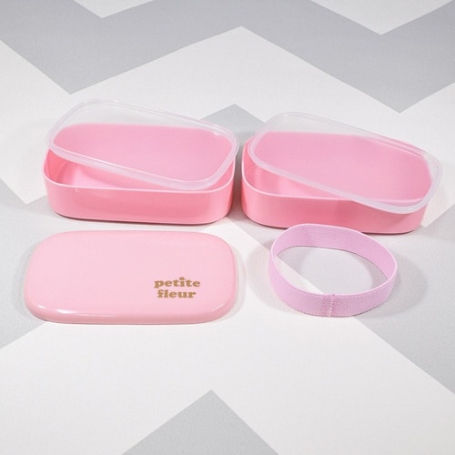 弁当箱 520ml プチフルール オーバル ピンク