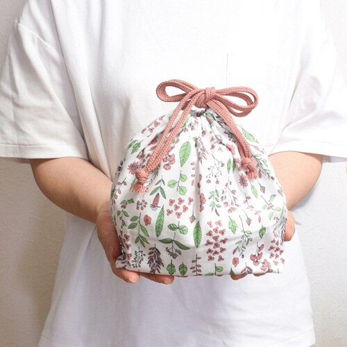 弁当袋 Hill&Fields ランチ巾着 ピンク