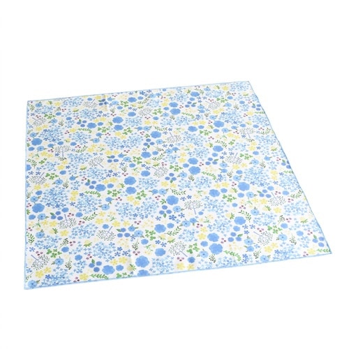 ランチクロス 45×45cm フラワーブルー