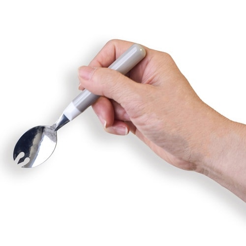 プチフルール 先割れスプーン & ケース グレー