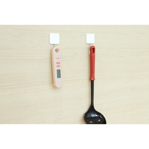 クッキング温度計 折り畳み式 調理用 ピンク