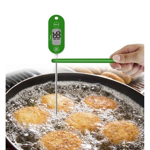 料理用温度計 防水クッキング温度計 グリーン