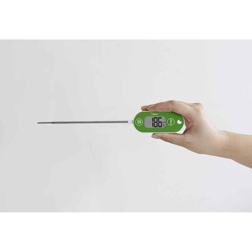 料理用温度計 防水クッキング温度計 グリーン