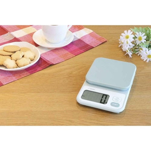 デジタルスケール 2kg エクレ 計量器 グリーン