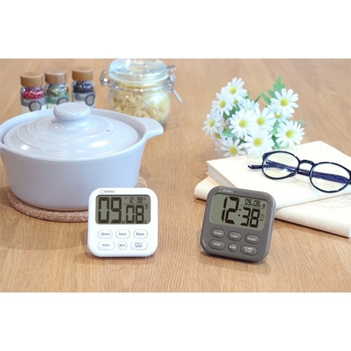 キッチンタイマー シャボン6 デュオ ホワイト