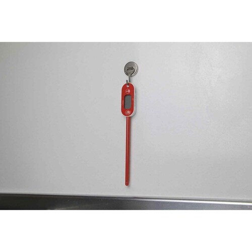 料理用温度計 防水クッキング温度計 レッド