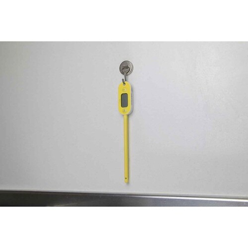 料理用温度計 防水クッキング温度計 イエロー