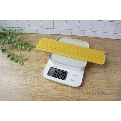計量器 デジタルスケール 2kg ホワイト