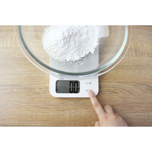 計量器 デジタルスケール 2kg ホワイト