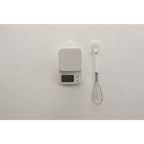 デジタルスケール 2kg エクレ 計量器 ホワイト