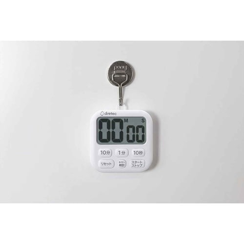 キッチンタイマー ポポラ6 デジタル ホワイト