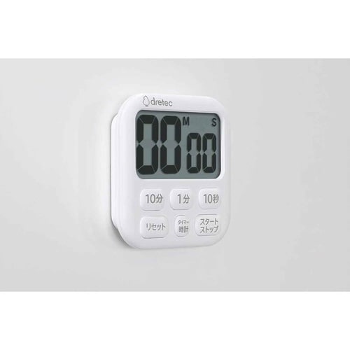 キッチンタイマー ポポラ6 デジタル ホワイト