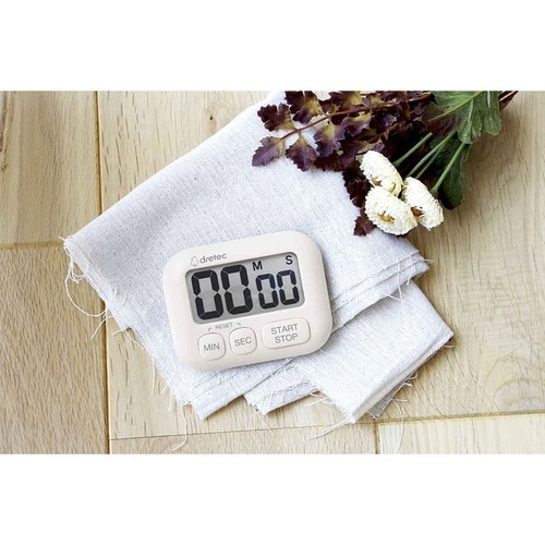 キッチンタイマー ポポラ 壁掛け 置き型 ベージュ