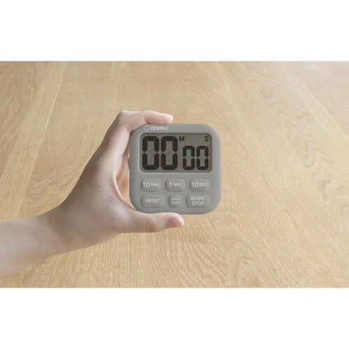 キッチンタイマー ポポラ6 壁掛け ダークグレー