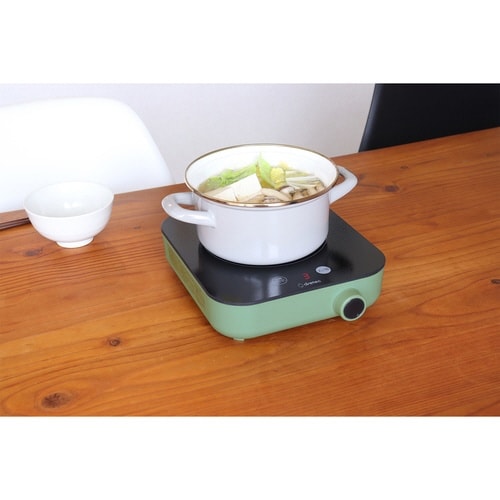 IHコンロ 卓上 1口 ピッコリスト グリーン