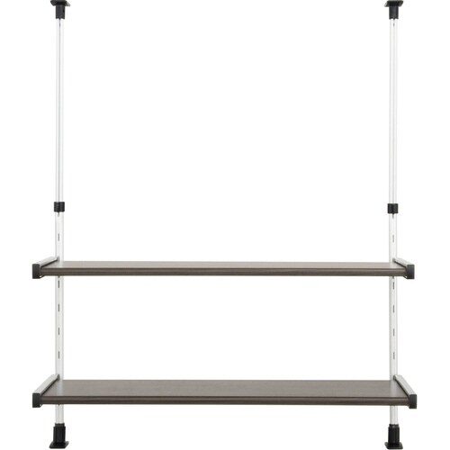 つっぱり棚 2段 幅75cm モクメタル