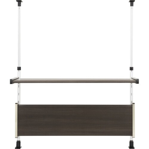 つっぱり棚 2段 幅75cm モクメタル