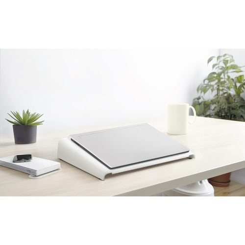 モニター台 PCラック 幅34cm パールホワイト