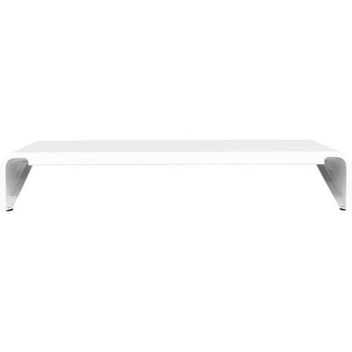 モニター台 PCラック 幅41cm パールホワイト