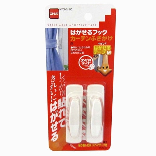 ふさかけ カーテン 粘着 2個入り ふさ掛け