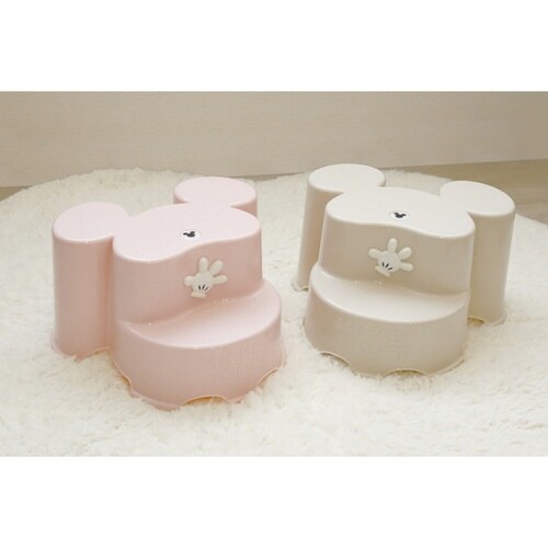 踏み台 ミッキーマウス キャラ ピンクベージュ