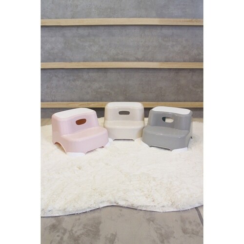 踏み台 ビーンズ・ステップ 2段 滑り止め グレー