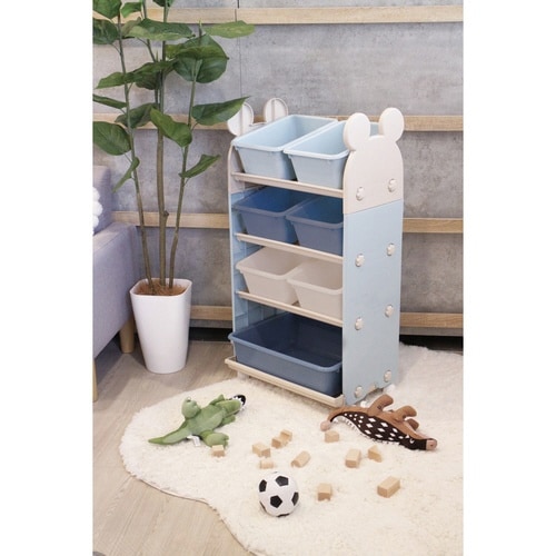 おもちゃ収納ラック 4段 ミッキーマウス