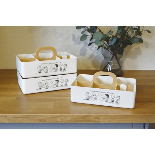 収納ボックス スヌーピー モッテケース アイボリー