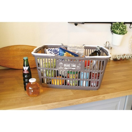 バスケット 収納 エコバスケット 10 ブラウン