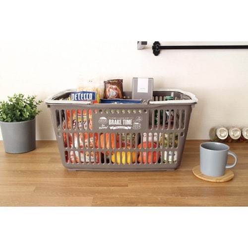 バスケット 収納 エコバスケット 10 ブラウン