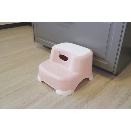踏み台 ビーンズ・ステップ 2段 ピンクベージュ