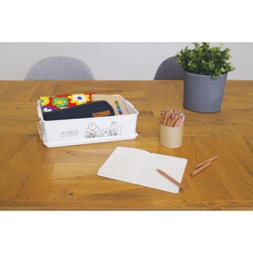 収納ボックス スヌーピー アイボリー