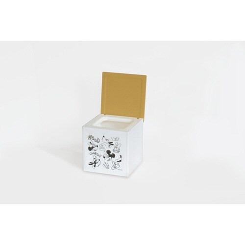 箱型ティッシュケース ミッキーマウス フタ付
