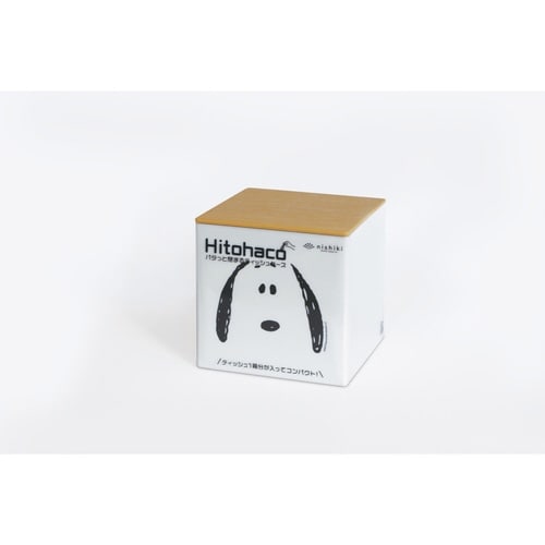 箱型ティッシュケース スヌーピー アイボリー