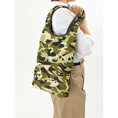 エコバッグ 撥水エコバッグ マチ付き グリーン