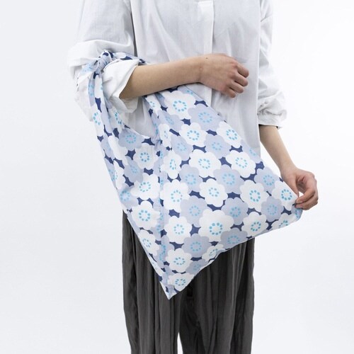 エコバッグ あずまトート 花柄 椿ならび