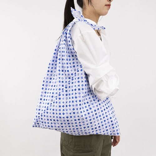 エコバッグ あずまトート 小柄 かくれ千鳥 千鳥